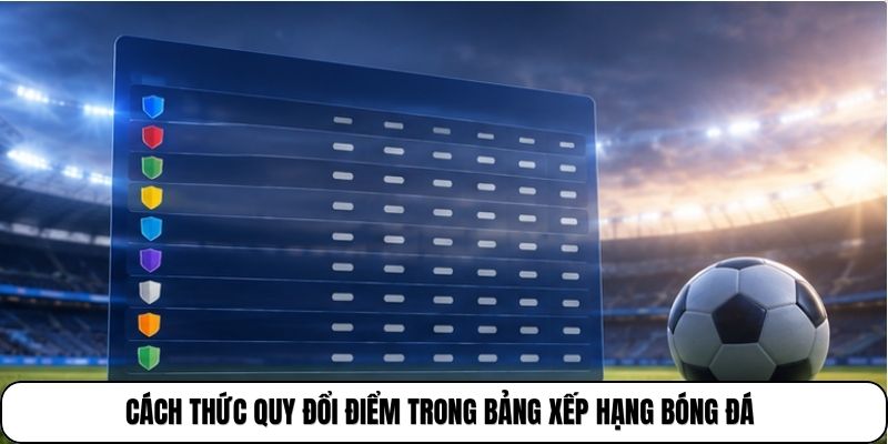 Cách thức quy đổi điểm trong bảng xếp hạng bóng đá