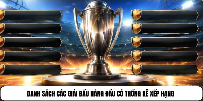 Bảng Xếp Hạng CakhiaTV 7 Danh sách các giải đấu hàng đầu có thống kê bảng xếp hạng CakhiaTV