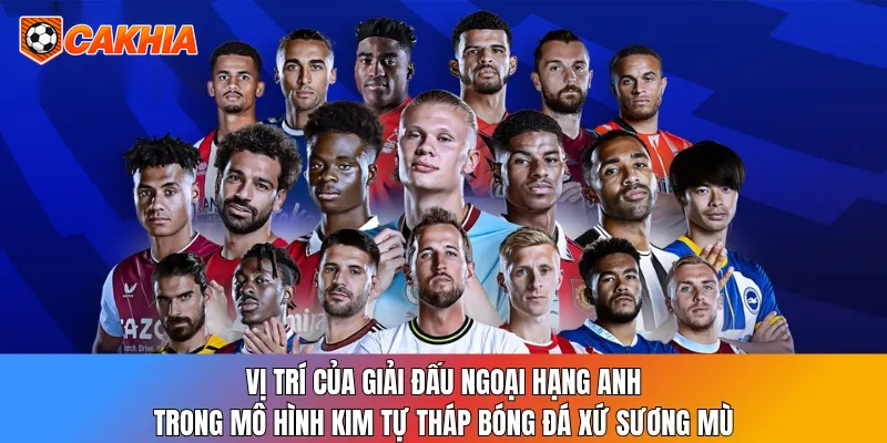 Vị trí của giải đấu Ngoại hạng Anh trong mô hình kim tự tháp bóng đá xứ sương mù