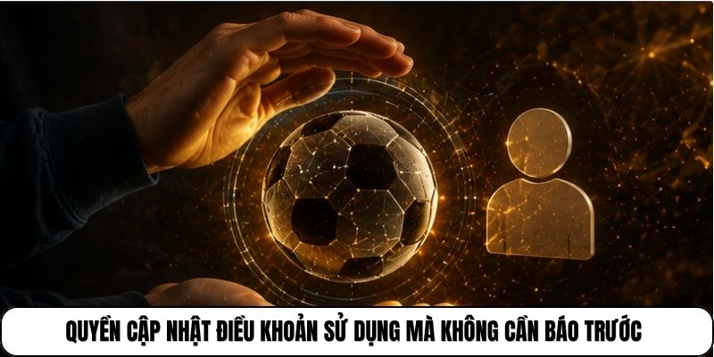 Quyền cập nhật điều khoản sử dụng mà không cần báo trước